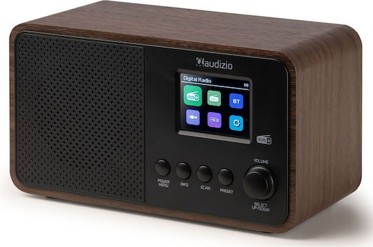Audizio Avio Επιτραπέζιο Ραδιόφωνο Ρεύματος DAB+ με Bluetooth και USB Wood