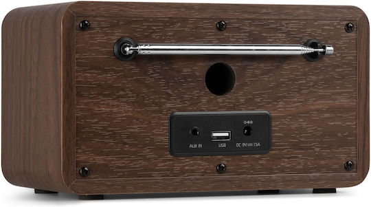 Audizio Avio Επιτραπέζιο Ραδιόφωνο Ρεύματος DAB+ με Bluetooth και USB Wood