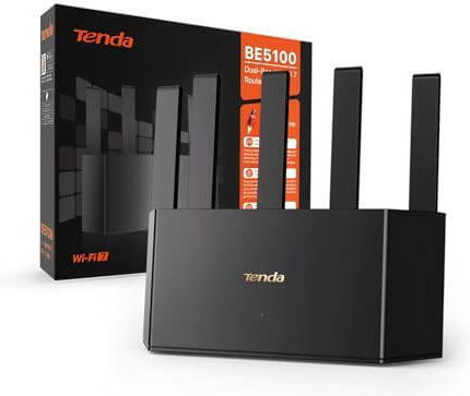 Tenda BE5100 Безжичен Маршрутизатор Wi-Fi 7 с 3 Порта 2.5 Gigabit