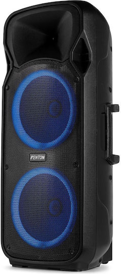 Fenton Karaoke Speaker with Wired Microphones and Lighting Effects FT212LED MK2 170.164 Black