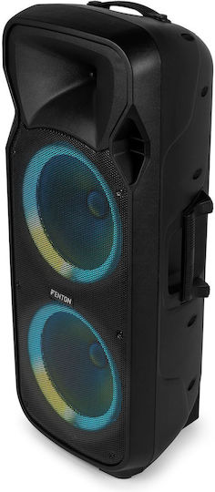 Fenton Karaoke Speaker with Wired Microphones and Lighting Effects FT212LED MK2 170.164 Black