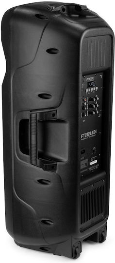 Fenton Karaoke Speaker with Wired Microphones and Lighting Effects FT212LED MK2 170.164 Black