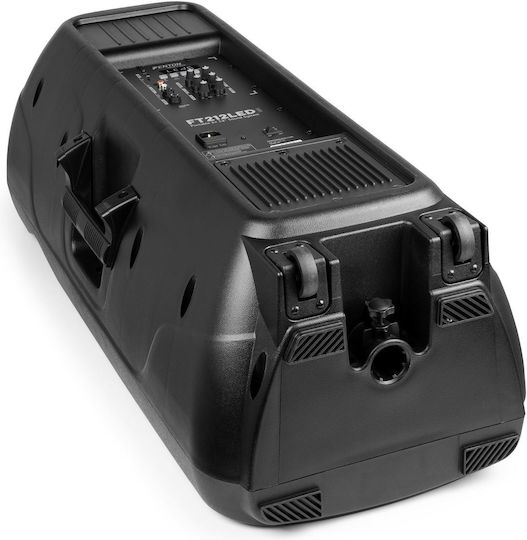 Fenton Karaoke Speaker with Wired Microphones and Lighting Effects FT212LED MK2 170.164 Black