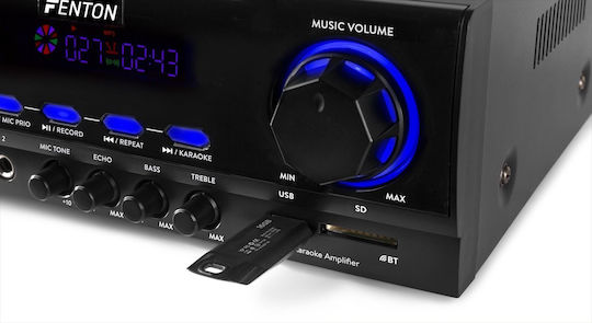 Fenton Ενισχυτής Karaoke AV440 103.136 Μαύρος