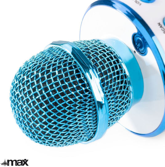 Microfon Karaoke Wireless Max KM01 Albastru