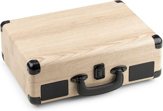Audizio RP116LW Suitcase Turntables with Preamp and Built-in Speakers Beige