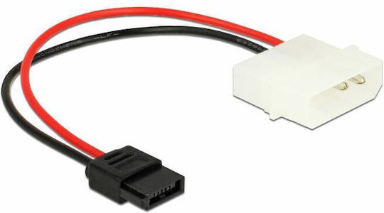 DeLock 4-Pin Molex - 6-Pin Sata Cable 0.24m Πολύχρωμο 82913