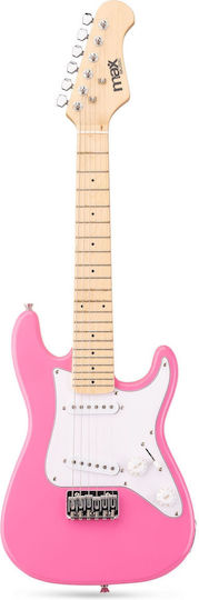Max Gigkit Junior Electric Guitar Pack 1/4 Pink