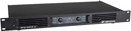 Jb Systems AMP200-2 PA Power Amplifier 2 Channels 200W/4Ω 130W/8Ω with Cooling System Black