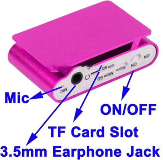 MP3 Player with LCD Screen 1.1" Purple S-MP3-2016M