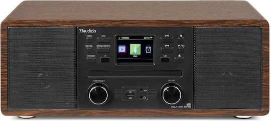 Audizio Ηχοσύστημα 2.0 Avola 102.290 60W με CD Player, WiFi και Bluetooth Καφέ