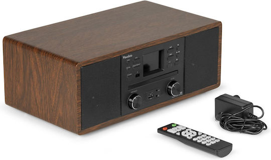 Audizio Ηχοσύστημα 2.0 Avola 102.290 60W με CD Player, WiFi και Bluetooth Καφέ