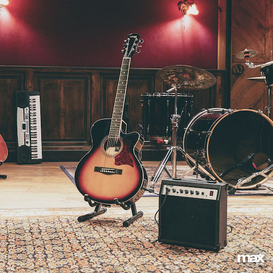 Max Showkit Sunburst Paket Für Akustikgitarren