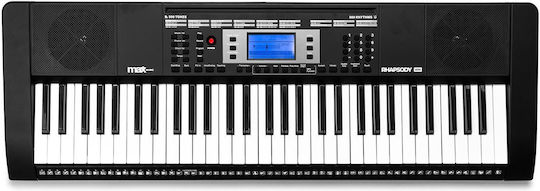 Vonyx Keyboard with 61 Keys Standard Touch Black