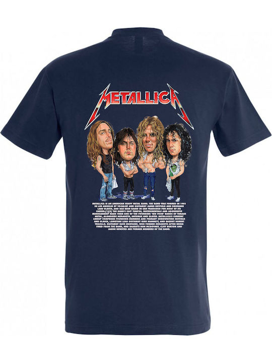 kirikoko Caricature Of Metallica Band Members T-shirt Βαμβακερό kirikoko Caricature Of Metallica Band Members T-shirt Βαμβακερό