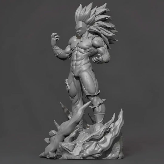 Figurină Vegeta Ssj3 Stând V2 Dragon Ball 3d Tipărită 7 6 Cm 1:24