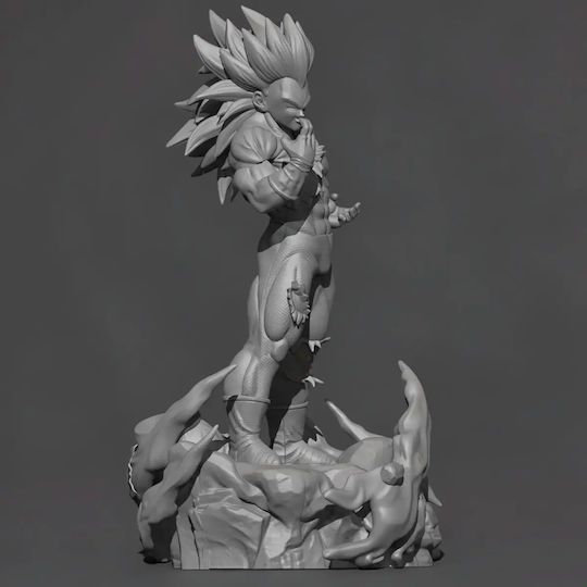 Figurină Vegeta Ssj3 Stând V2 Dragon Ball 3d Tipărită 7 6 Cm 1:24