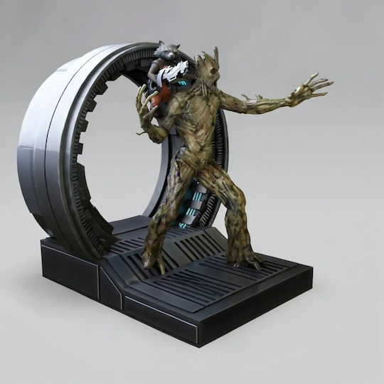 iLovePrints Sammelbare Figuren Rocket Groot V3 Guardians Galaxy 3D Modell 3D Gedruckt 11,4 cm 1:16