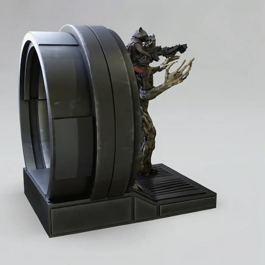 iLovePrints Sammelbare Figuren Rocket Groot V3 Guardians Galaxy 3D Modell 3D Gedruckt 11,4 cm 1:16