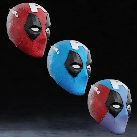 Cosplay Figur Captain Deadpool Maske 3D Gedruckt 7,6 Cm 1:24