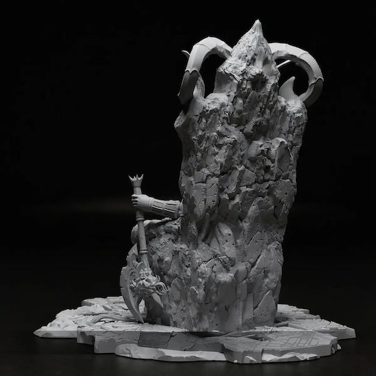 Φιγούρα Kratos On Throne Ready To V3 God War 3d Εκτυπωμένη-15 2 Cm 1:12