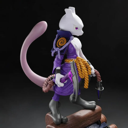 Figurină Mewtwo Oni Samurai Model 3D Printat Pokemon 3D Printat 15 2 Cm 1:12