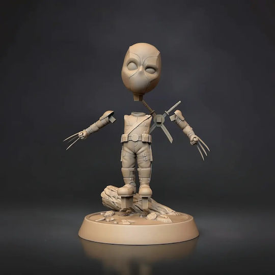 Φιγούρα Deadpool Claw Chibi 3d Εκτυπωμένη-7 6 Cm 1:24