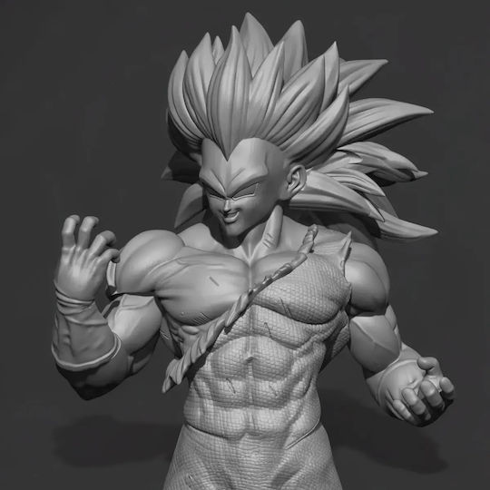 Figurină Vegeta Ssj3 Stând V2 Dragon Ball 3d Tipărită 11 4 Cm 1:16