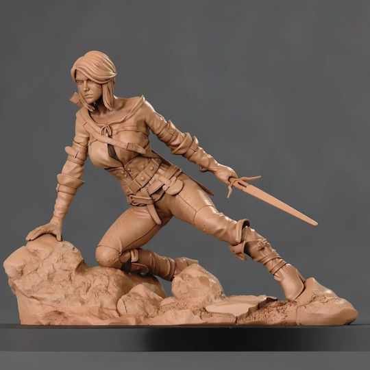 Figurină Ciri The Witcher 3 3D Tipărită 30 Cm 1:6