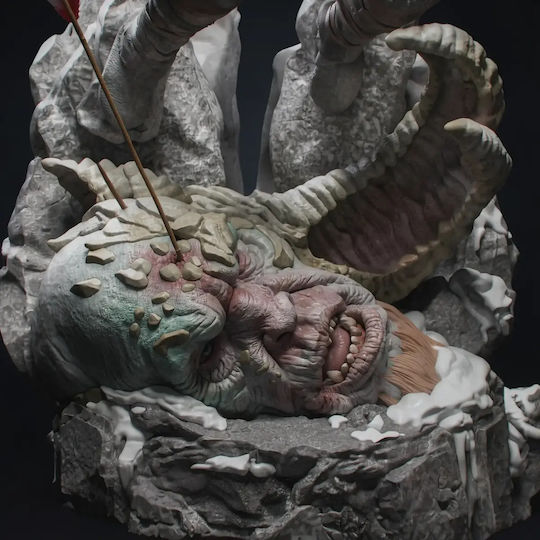 Φιγούρα Kratos His Axe God War 3d Εκτυπωμένη-11 4 Cm 1:16