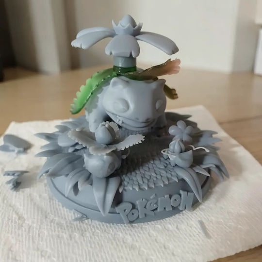 Φιγούρα Bulbasaur Fushigidane From Pokemon 3d Εκτυπωμένη-15 2 Cm 1:12
