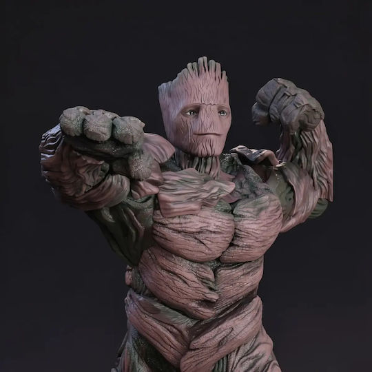 Figure Swole Groot Guardian Galaxy 3D Printing Figurine 3D Printed 30 Cm 1:6