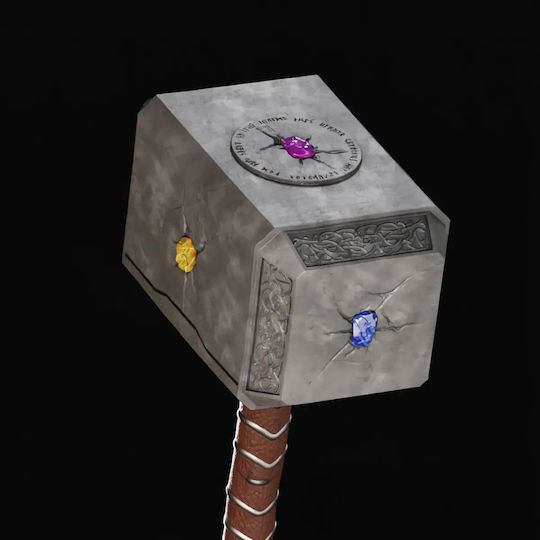 Figurină Cosplay Ciocanul Infinit Mjolnir Ciocanul Thor Purtaibil 3D Tipărit 11 4 Cm 1:16