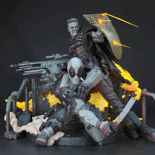 Φιγούρα Deadpool Cable 3d Εκτυπωμένη-7 6 Cm 1:24