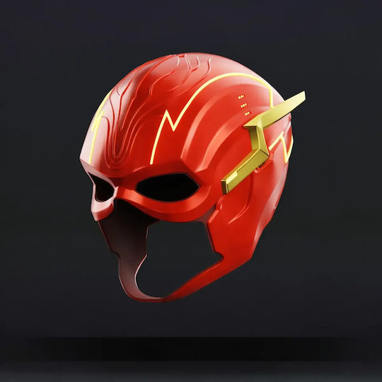 Фигура Cosplay Flash Каска V2 Носима 3D Печатана 7 6 См 1:24