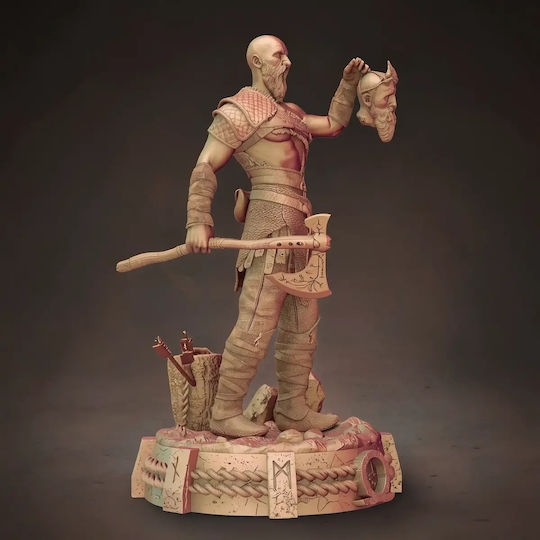 Figure Kratos V2 From God War 3D Printed 7 6 Cm 1:24