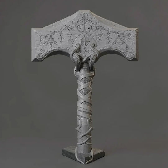 Φιγούρα Cosplay God War Thor Hammer Wearable 3d Εκτυπωμένη-7 6 Cm 1:24
