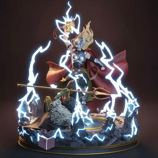 Thunder Lady Thor Gegen Lady Loki 3D Ausgedruckte Figur 43 Cm 1:4