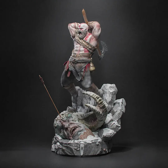 Φιγούρα Kratos His Axe God War 3d Εκτυπωμένη-43 Cm 1:4