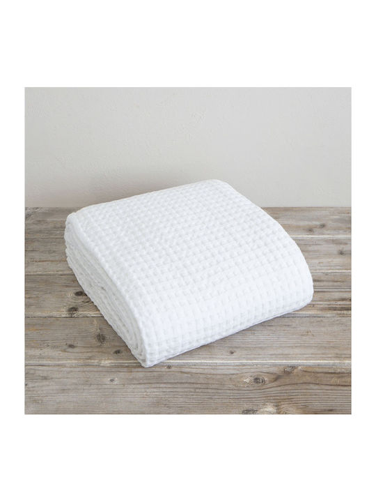 Nima Pique Blanket King Size 270x270cm White