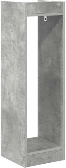 vidaXL Plant Tower Wooden Gray 30x30x100cm