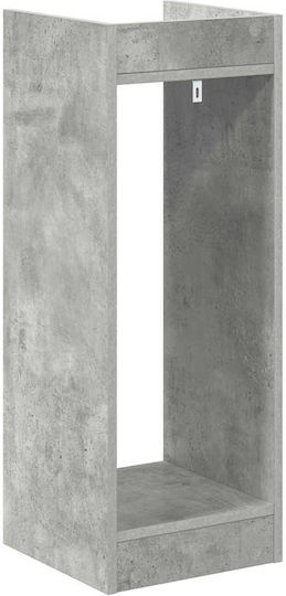 vidaXL Pflanzenturm Holz Grau 30x30x80cm
