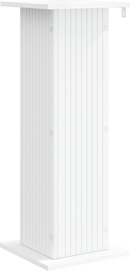 vidaXL Anthoștâlpi Din Lemn Albi 30,5x30x80,5 cm 2 Bucăți