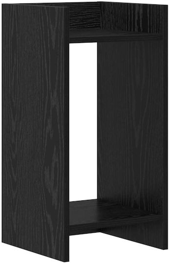 vidaXL Turn De Plante Din Lemn Negru 30x30x60 cm