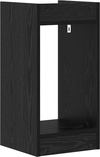 vidaXL Turn De Plante Din Lemn Negru 30x30x60 cm