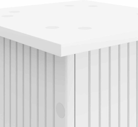 vidaXL Дървени Бели Цветарници 30.5x30x43см 2 Броя