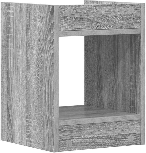 vidaXL Дървени Цветарници Сиви 30x30x40см 2бр