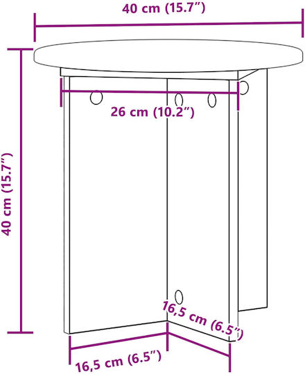 vidaXL Wooden Plant Towers White 40x40x40cm 2 Pieces