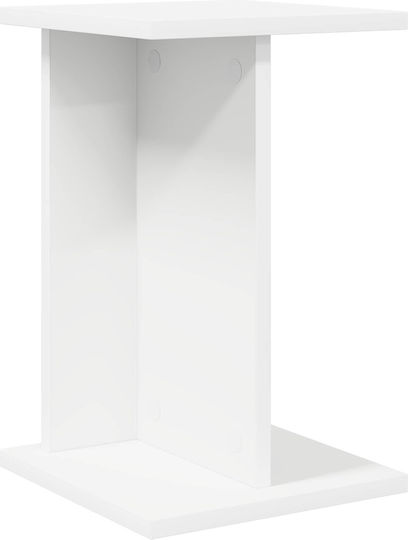 vidaXL Ανθοστήλη Ξύλινη Λευκή 25x25.5x40.5εκ.