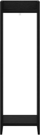 vidaXL Дървен Цветарник Черен 30x30x100 см